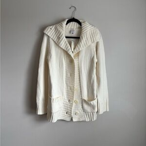 NWT- Old Navy Cream Long Cardigan Sweater- size Large